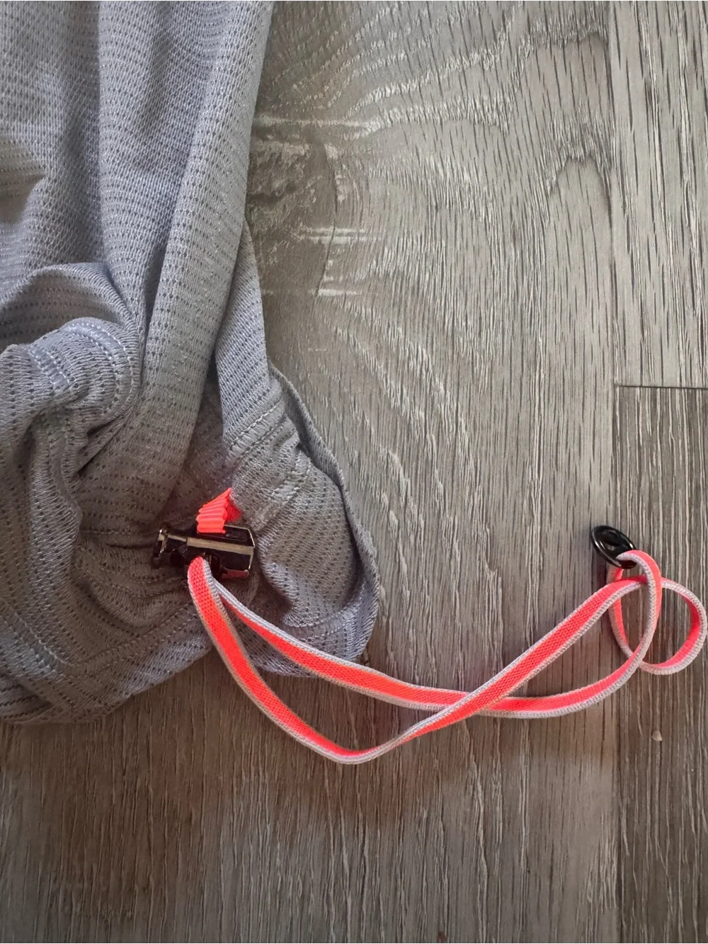 lululemon Run Times Tank Size 4 Gray Coral Orange W1F18S